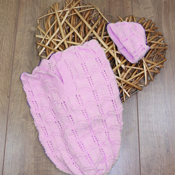 Knitting Pattern Baby Cuddle Sac Cocoon #133