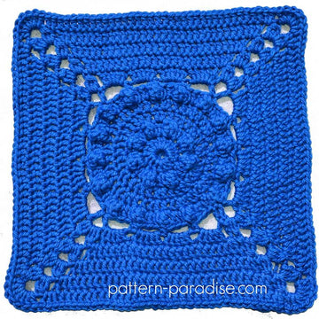 Tranquil Garden Afghan Square