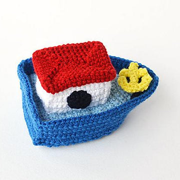 Boat Crochet Pattern, Boat Amigurumi, Boat with Anchor