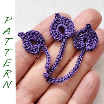 Crochet white vine pattern