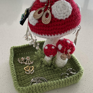 Mushroom Garden Earring Holder