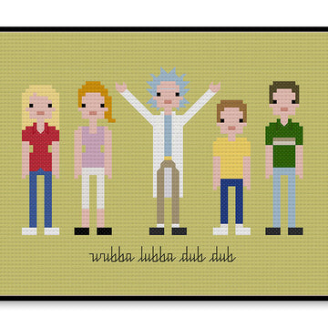 Wubba Lubba Dub Dub - PDF Cross Stitch Pattern