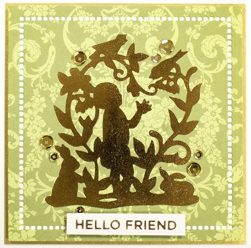 Spellbinders Glimmer Hot Foil Plate - Baby's Garden
