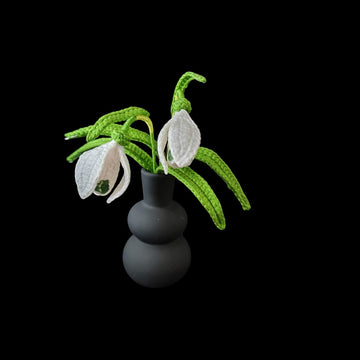 Crochet Snow Drop flowers