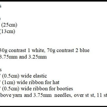 Knitting Pattern boys set  #362