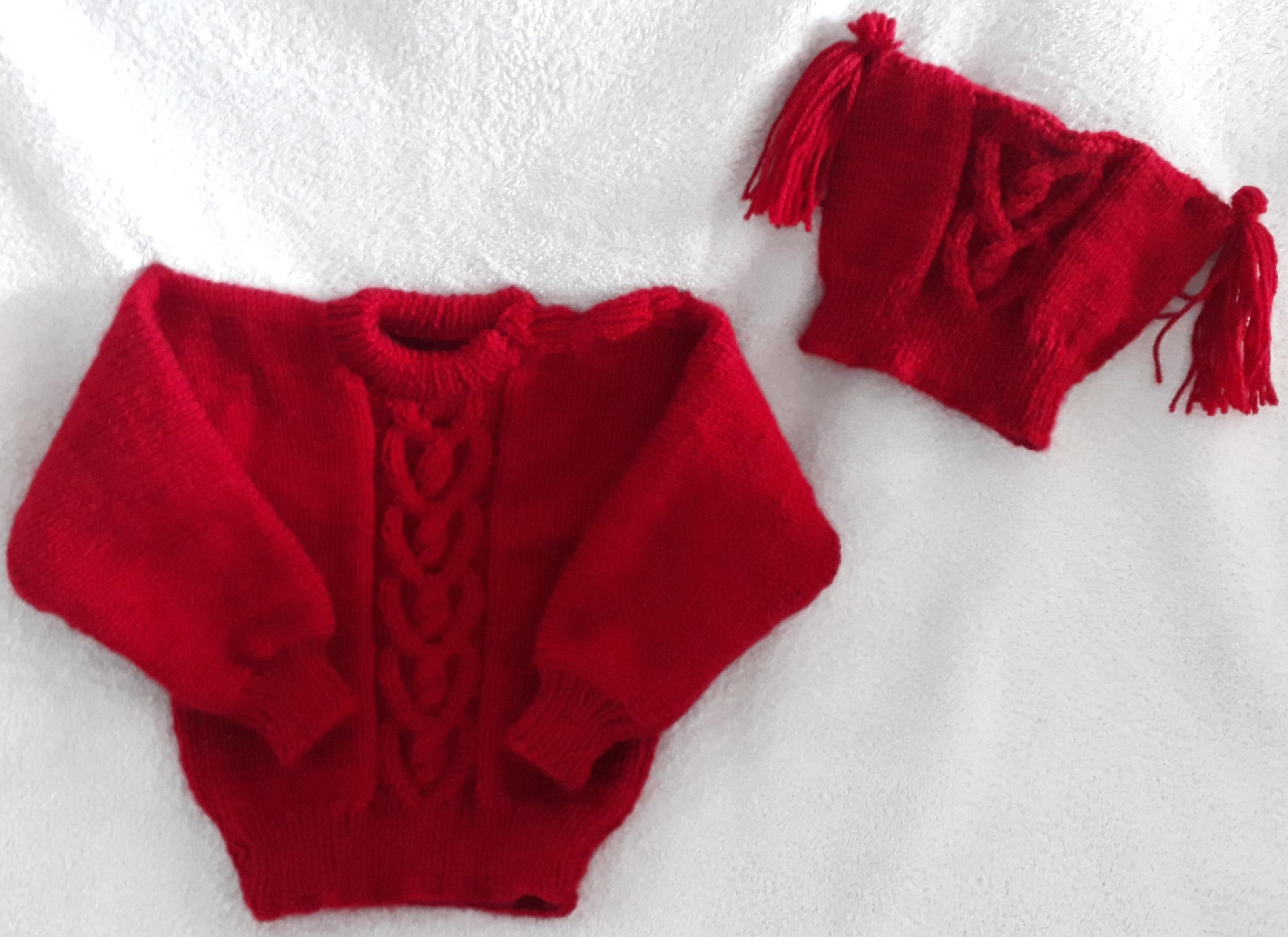 Little Sweetheart Sweater & Hat