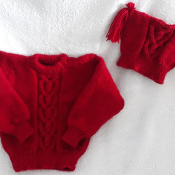 Little Sweetheart Sweater & Hat