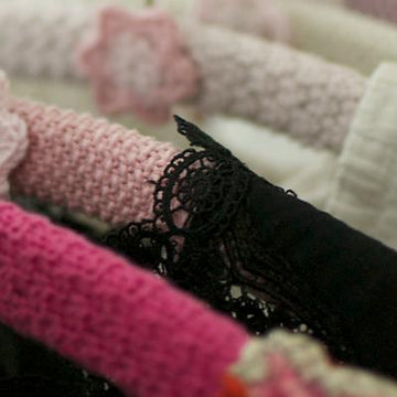 Knitted hanger covers by VA