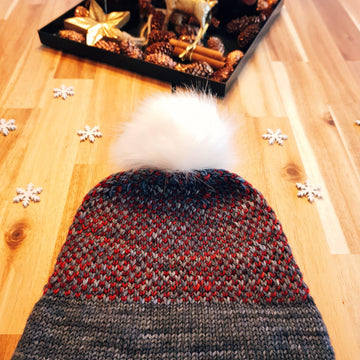 Two Tone Toque in Malabrigo Rios
