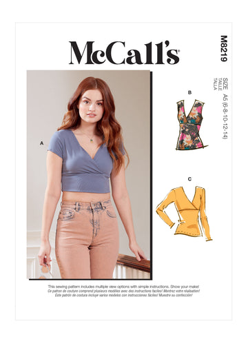 McCall's Misses' Top M8219 - Sewing Pattern