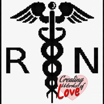 RN Medical Symbol Stitch Graph Graphgan