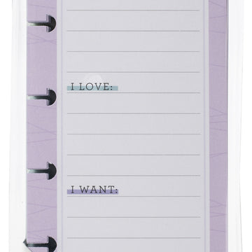 Happy Planner Mini Half Sheet Fill Paper 60/Pkg - Wellness Mood Tracker