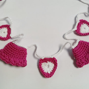 Garland Baby Girl with Skirts and Hearts