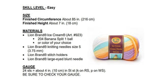 Bobble Booties in Lion Brand Ice Cream - L60238 - Downloadable PDF