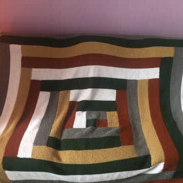 Broken Crayons II Knitted Blanket Pattern