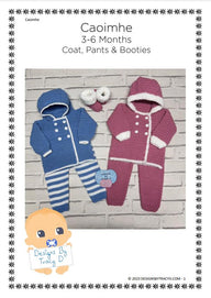 Caoimhe Hooded coat, pants & Booties 3-6mths