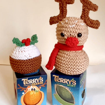 Terrys Chocolate orange cover reindeer & christmas pudding