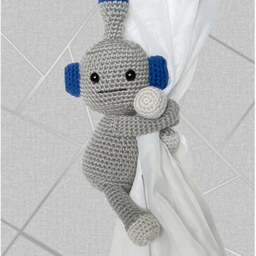 Robot curtain tieback