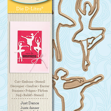 Spellbinders Shapeabilities Die D-Lites - Just Dance .9" To 2.25"