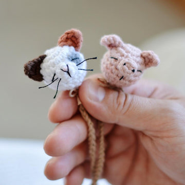 Cat and Pig Bookmarks