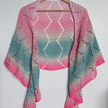 Scenic Route Crescent Shawl
