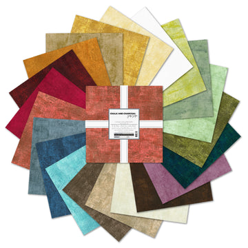 Robert Kaufman Chalk and Charcoal 10" Squares - Tahoe Colorstory - TEN-1236-42