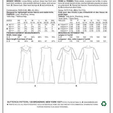 Butterick Misses' Dress B6283 - Sewing Pattern