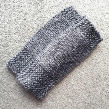 Charcoal Marble Wrist Warmers