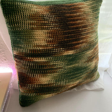 Beginner Tunisian Crochet Pillow Cover