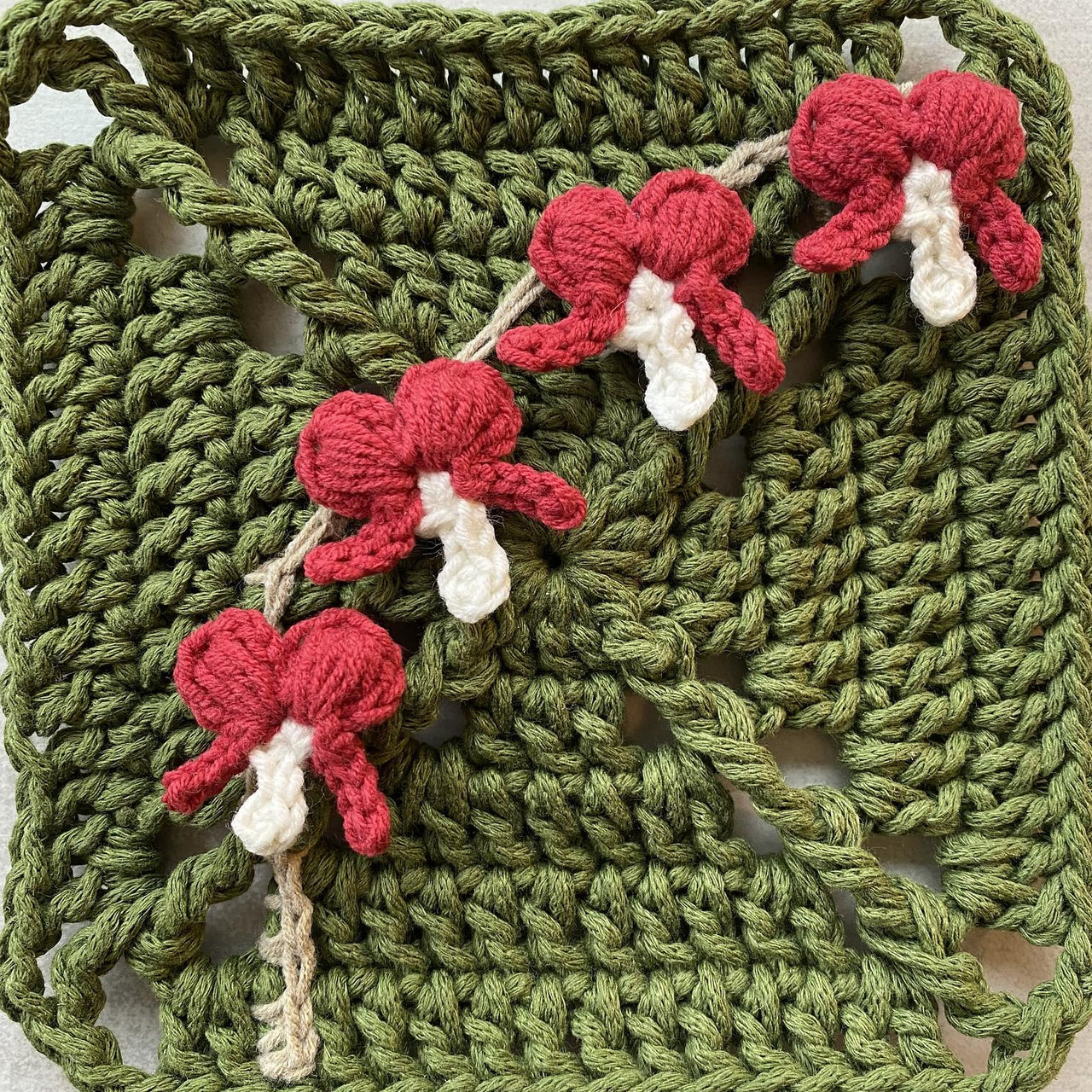 Bleeding Hearts Granny Square