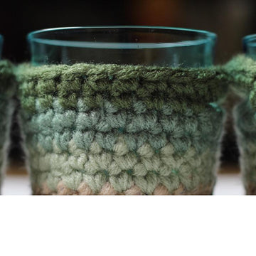Ombre Mini Handled Basket and Cozy