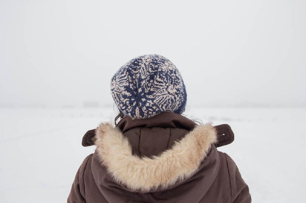 Denim and Brocade Toque