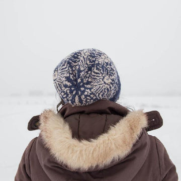 Denim and Brocade Toque