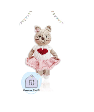 Tina The Cat. Tiny Knit Animals