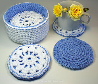 Cornflower Coaster Basket UK TERMS 3506