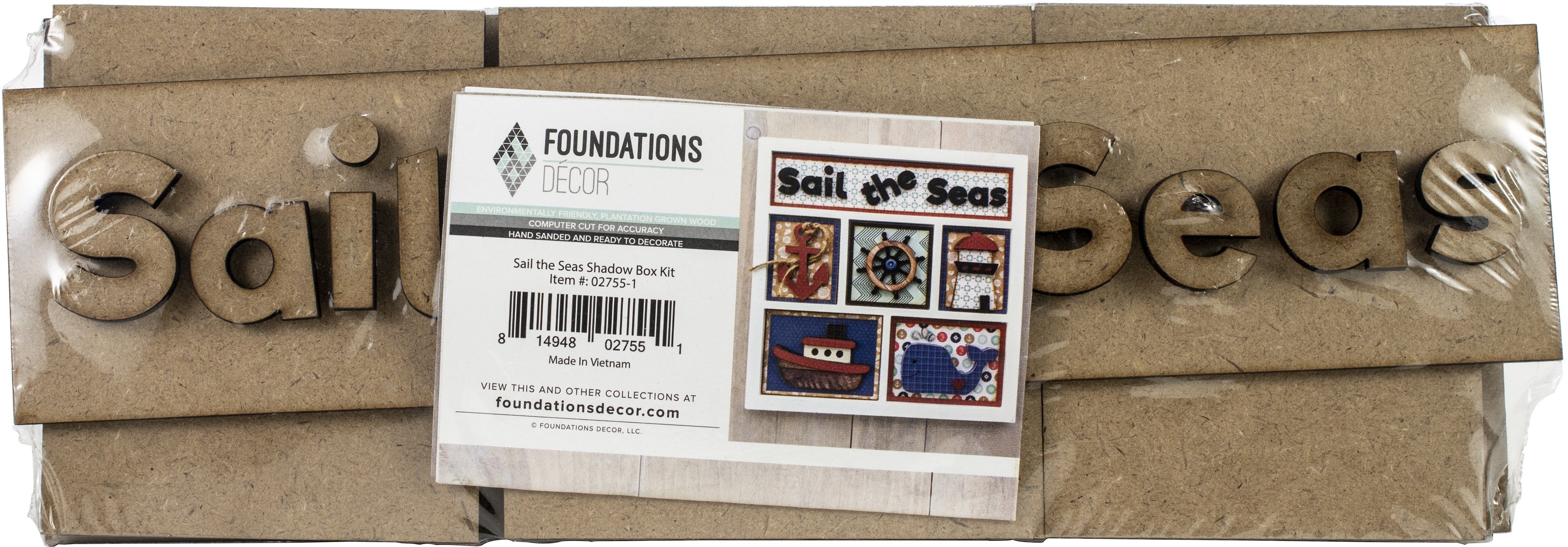 Foundations Decor Shadow Box Kit - Sail The Seas