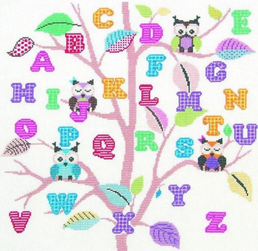 Margot Owl Alphabet Cross Stitch Kit