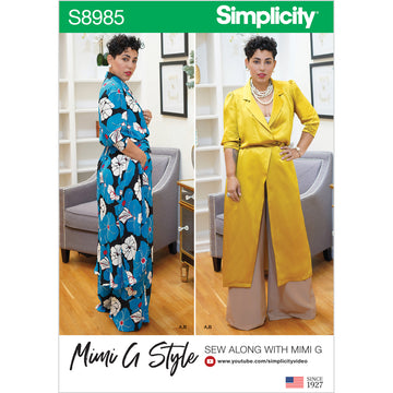 Simplicity S8985 Misses and Women's Mimi G Style Sportswear - Sewing Pattern