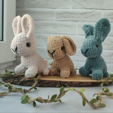 Realistic Bunny Rabbit Crochet Forest Animals
