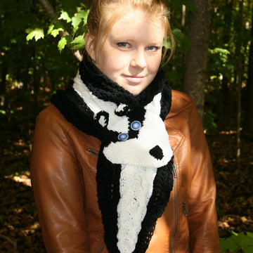 Skunk Scarf, Wrap around the Neck