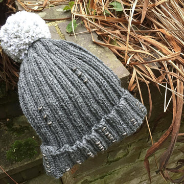 Beads and Ribbing Hat