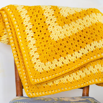 Granny Filet Crochet Baby Blanket Pattern