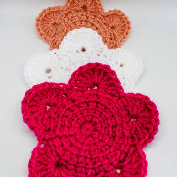 Tunisian Flower Applique