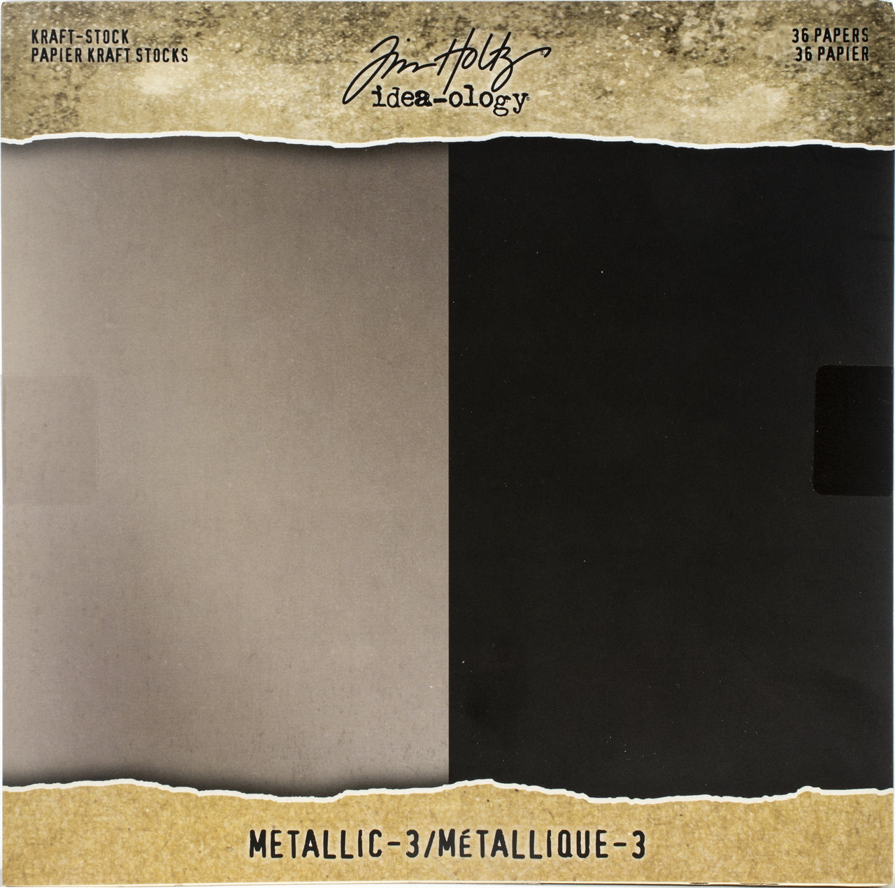 Advantus Idea-Ology Paper Stash Kraft Metallic Paper Pad 8"X8" 36/Pkg - Metallic 3