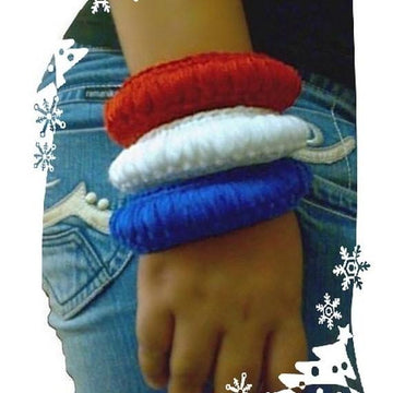Crochet Friendship Bracelet Pattern Tyre Bangle Hippie Jewelry