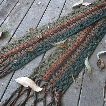 Windblown Leaves Scarf