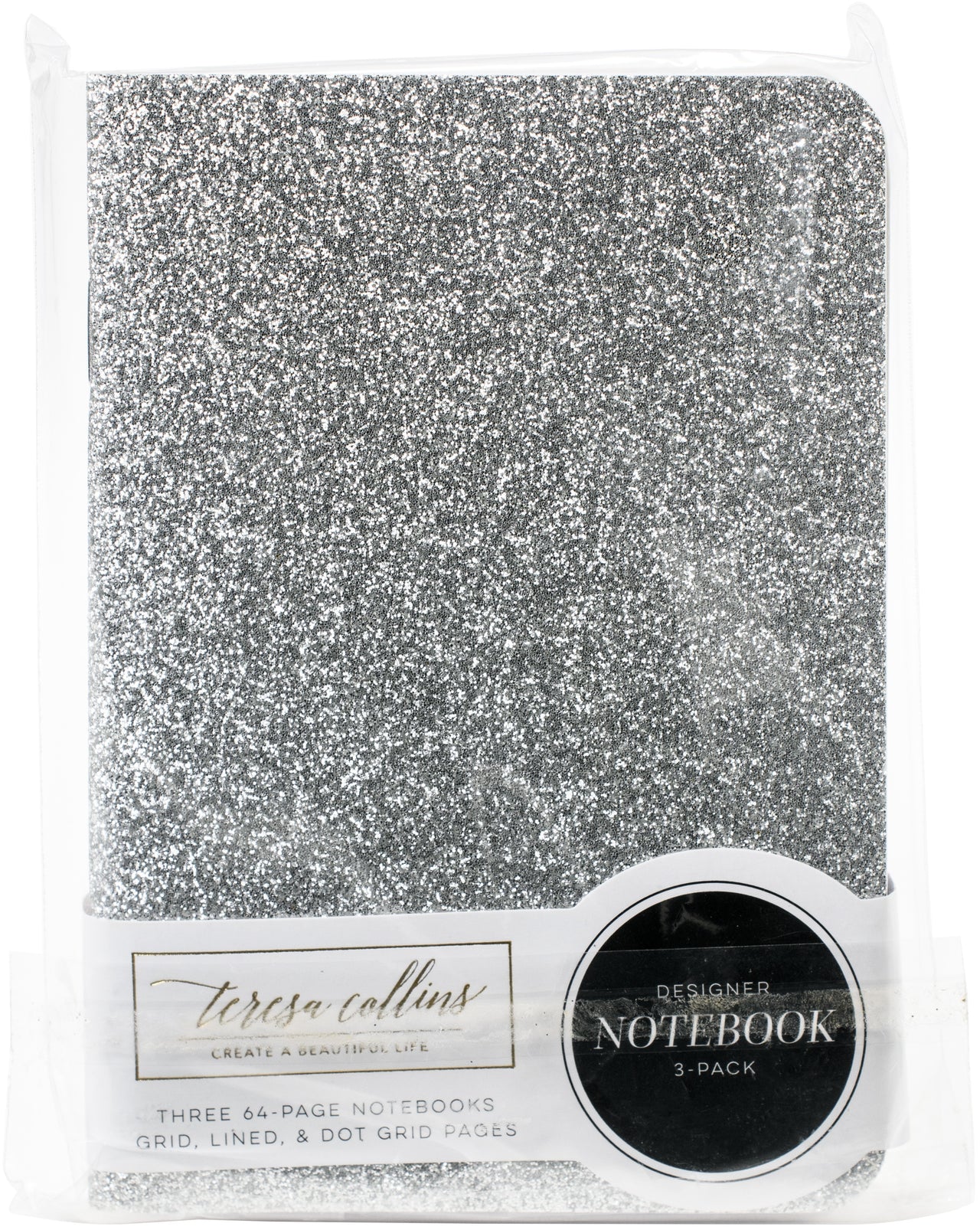 Teresa Collins Passport Notebooks Set 3.5"X5" 3/Pkg - Happy Thoughts