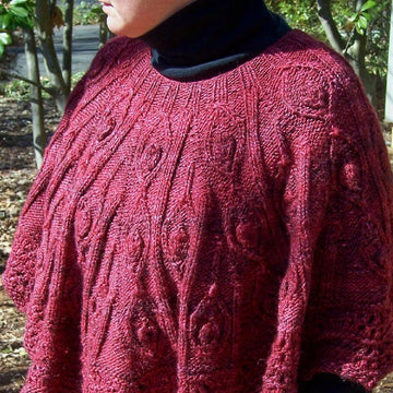 Drifting Leaves poncho