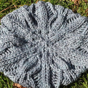 Frozen Leaves Bulky Beret