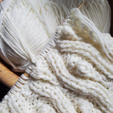 Irish Bobble Infinity Scarf